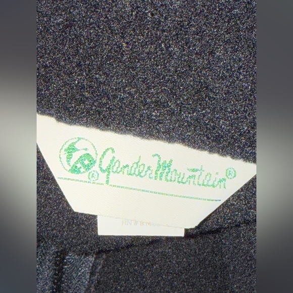 Vintage Mens XL Gander Mountain 1/4 Zip Black Fleece Pullover Sweatshirt Jacket - Picture 9 of 16